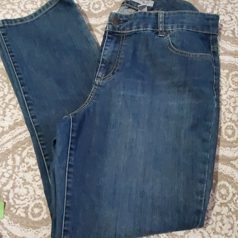 Chicos Platinum Denim Womens jeans